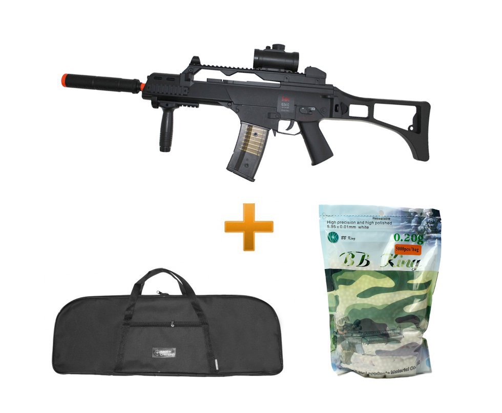 Rifle De Airsoft G36c 6,0 Bivolt H&k Umarex + Capa + 4000bbs 0,20g