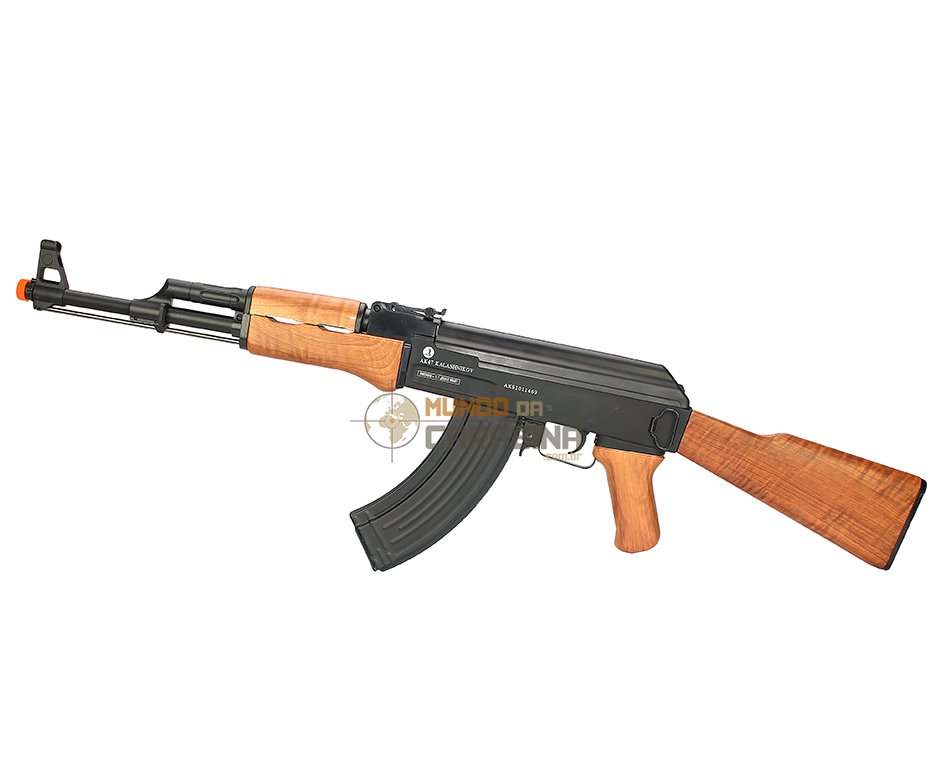 Rifle De Aisoft Kalashnikov Ak 47 - Full Metal - Calibre 6,0 Mm - Cyber Gun - 220 V