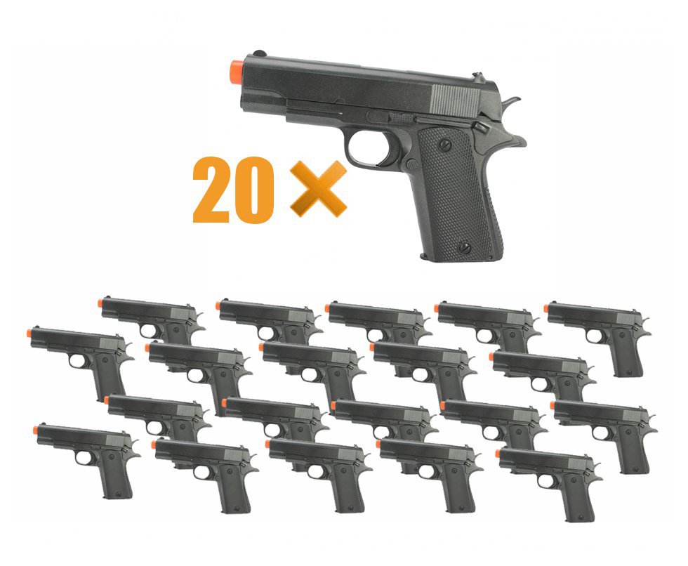 Kit Atacado 20 Pistolas De Airsoft Zm04 Cyma Cal 6.0mm