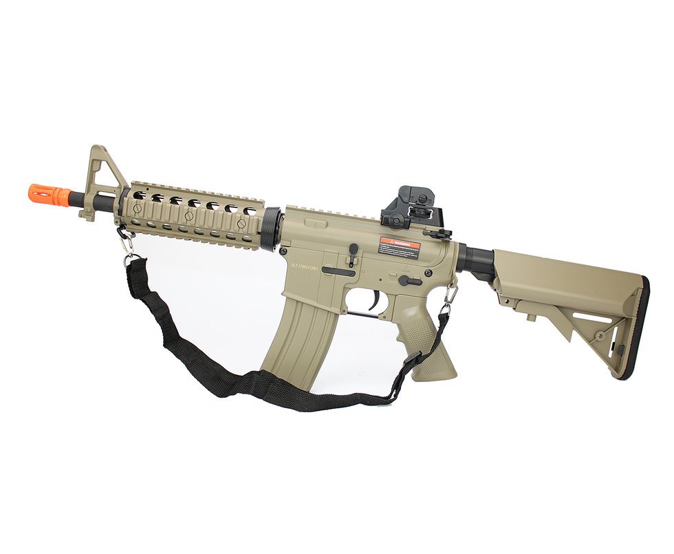 Rifle De Airsoft M4 Ris Cqb Cm506 Tan Bivolt Cal 6.0mm Cyma