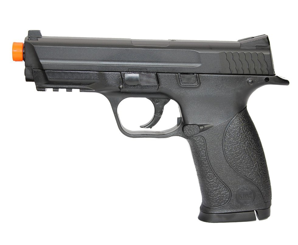Pistola De Airsoft  Gas Co2 S&w Mp40 Slide Metal Cal 6.0mm Kwc