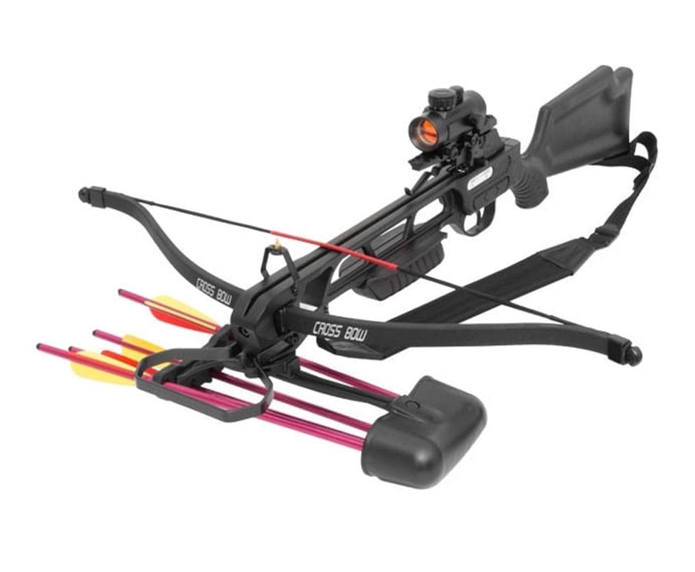 Besta/balestra Recurvo Kit Mk-175- 160 Lbs + Red Dot + Bandoleira + Quiver - Man Kung