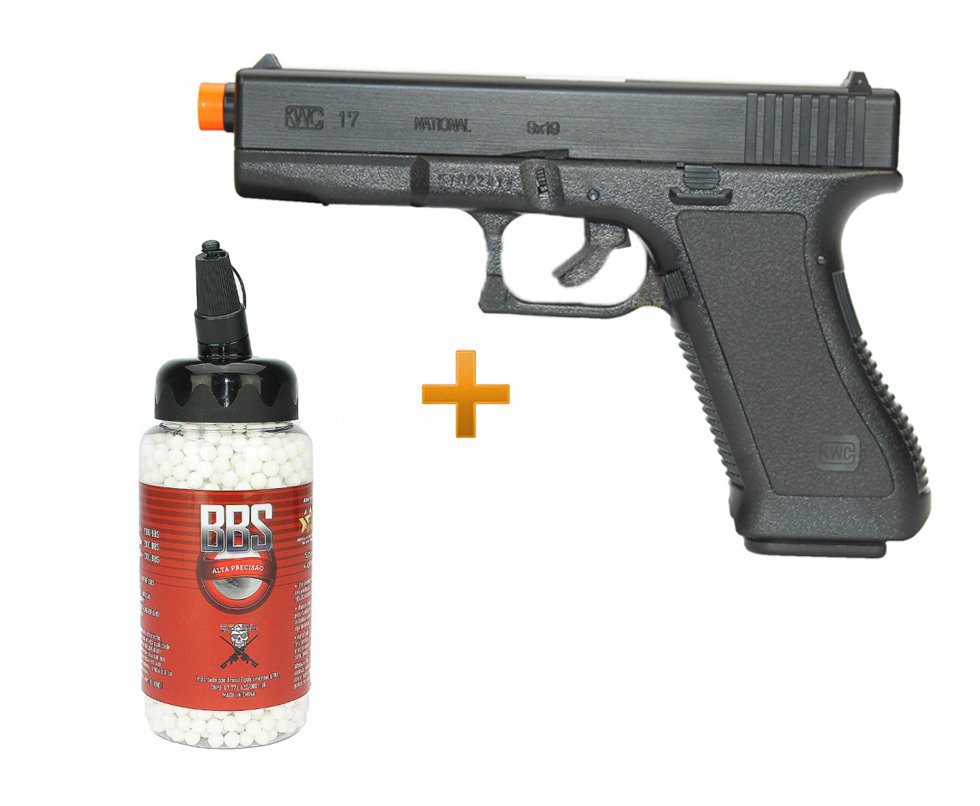 Kit Pistola Glock G7 Kwc Spring Gun + 2.300 Bbs