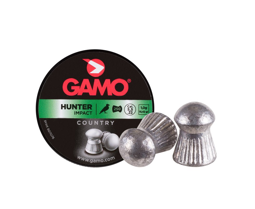 Chumbinho Para Caça Gamo Hunter Impact Com 250unds Cal 5,5mm