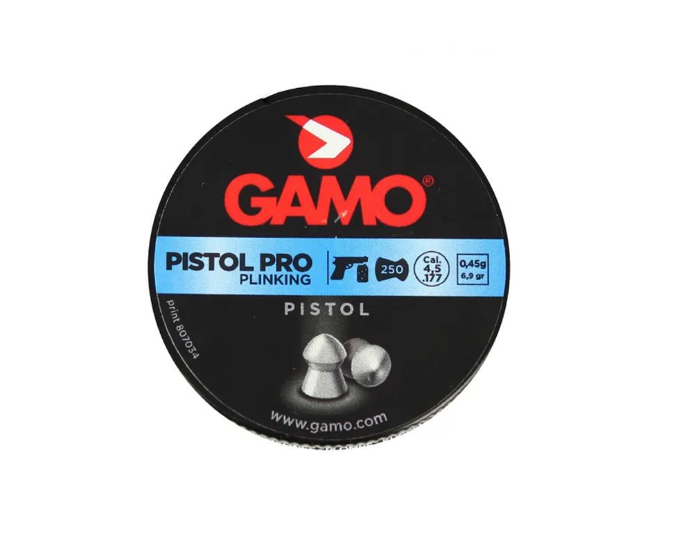 Chumbinho Gamo Pistol Pro Plinking Metal 4,5mm 250und