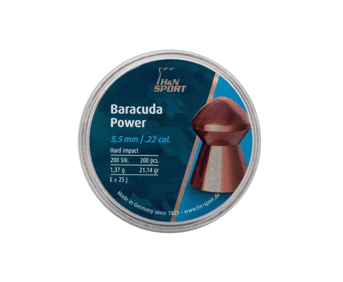 Chumbinho Profissional H&n Baracuda Power 5,5mm 200un
