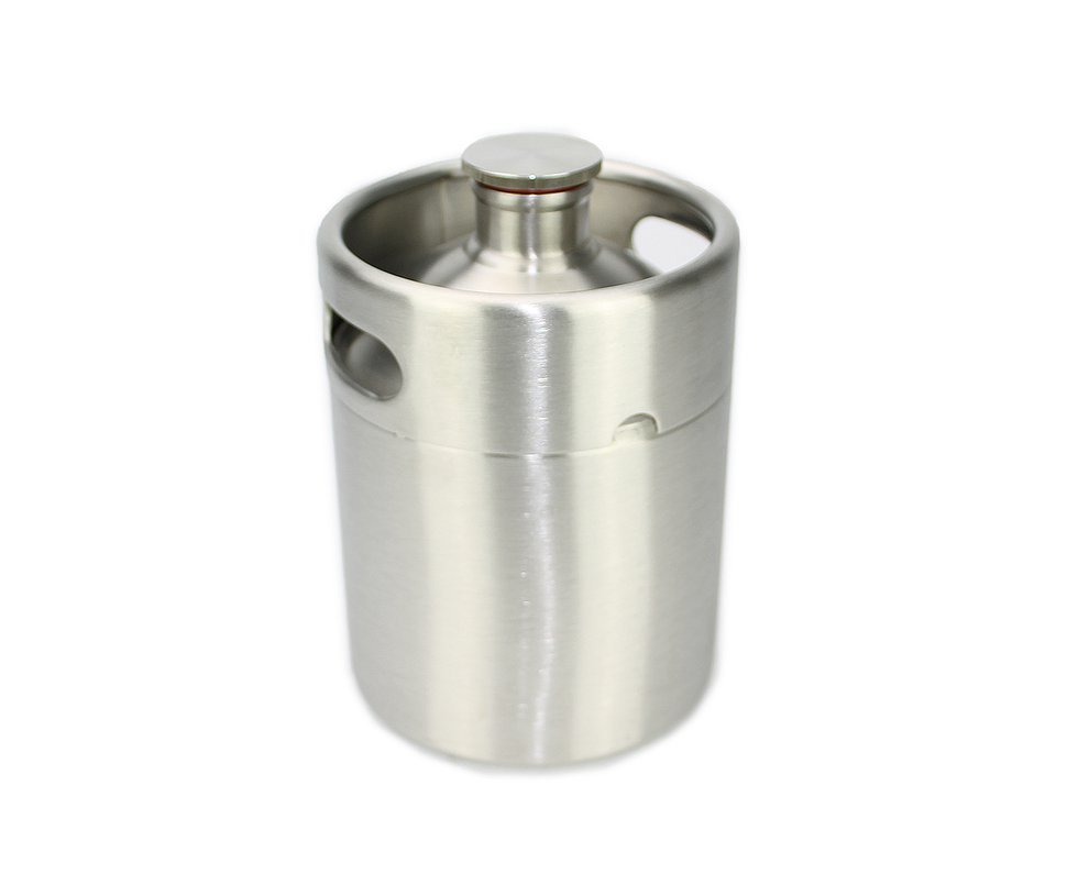 Growler Em Aço Inox 2 L Para Cerveja E Chopp Artesanal