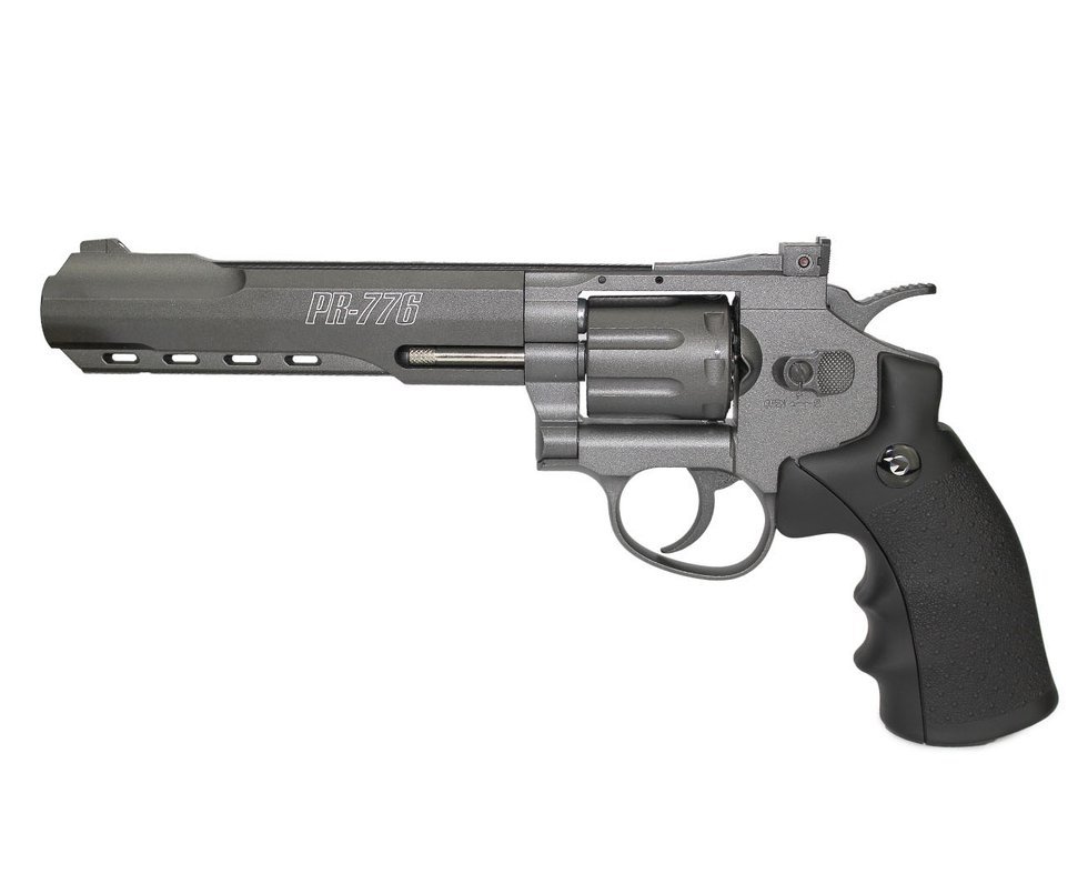 Revólver De Pressão Co2 Gamo 6" Pr-776 Full Metal 8 Tiros 4,5mm