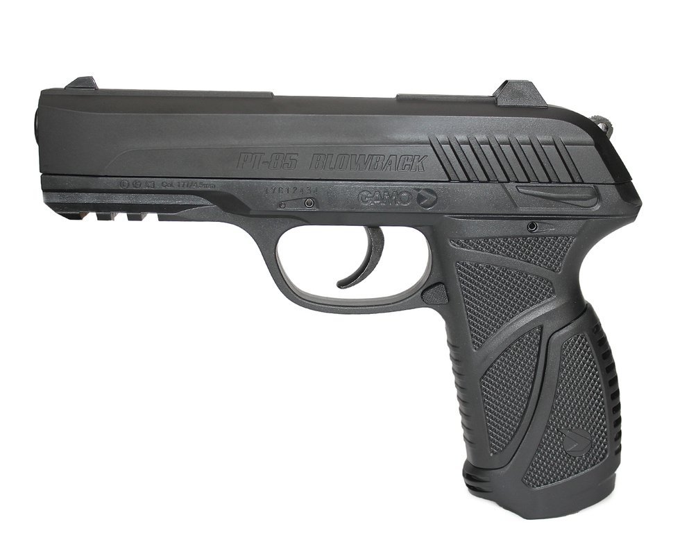 Pistola De Pressão Gamo Co2 Pt-85 Blowback Slide Metal 4.5mm
