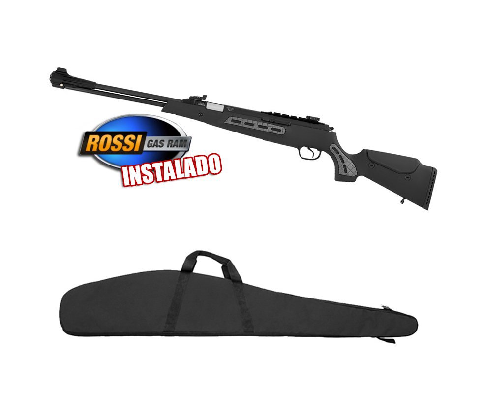 Carabina De Pressão Hatsan Dominator 200s - Calibre 5,5 Mm - Com Pistão Pneumático - Sistema Sas + Capa 52"