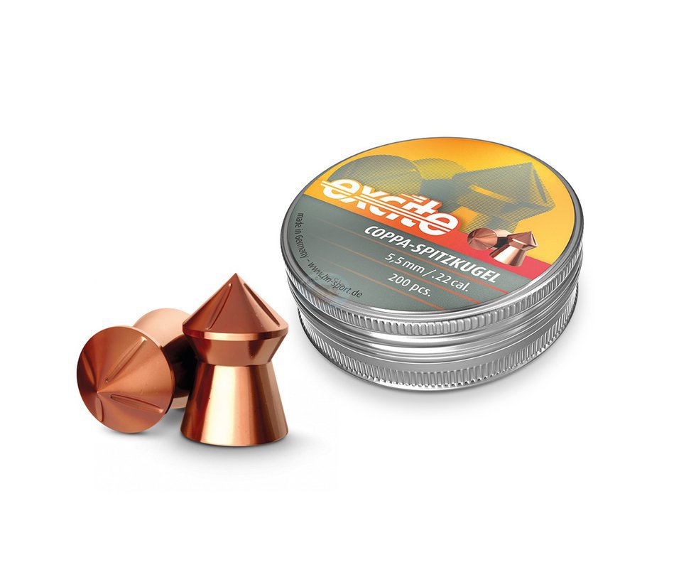 Chumbinho Profissional H&n Excite Coppa-spitzkugel Cobreado 5,5mm 200uni