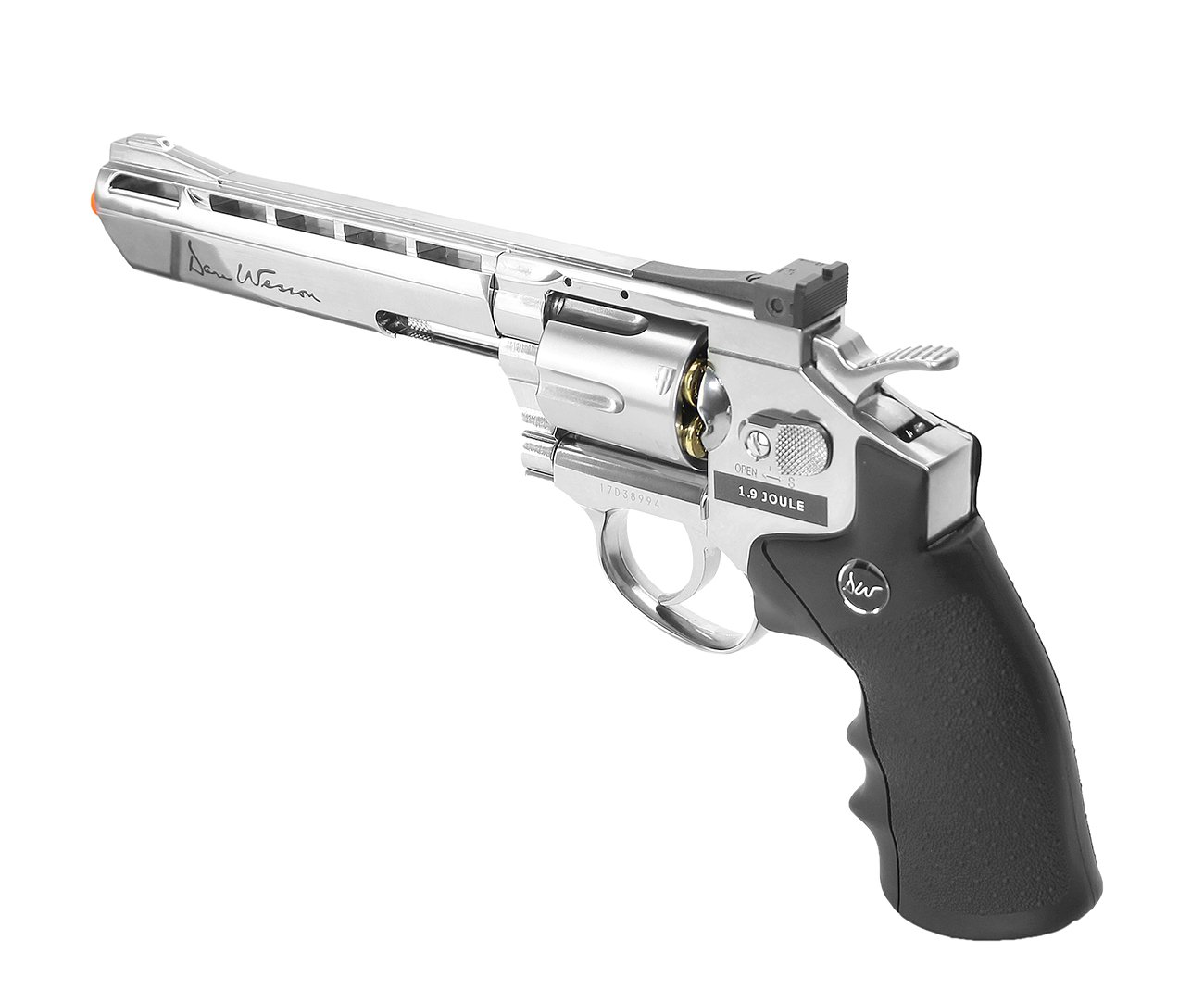 Revólver De Airsoft Asg Gas Co2 Dan Wesson 6" Silver 6mm