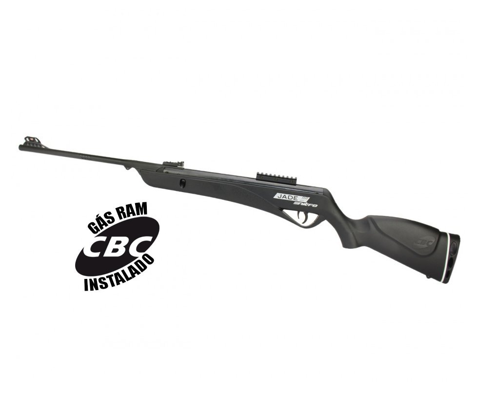 Carabina De Pressão Cbc Jade Pro Nitro Oxidada Preta 4,5mm
