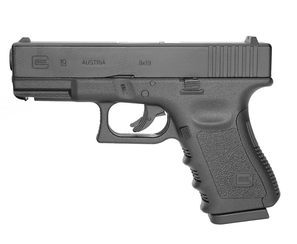 Pistola De Pressão Co2 Glock G19 Slide Metal 4,5mm Oficial