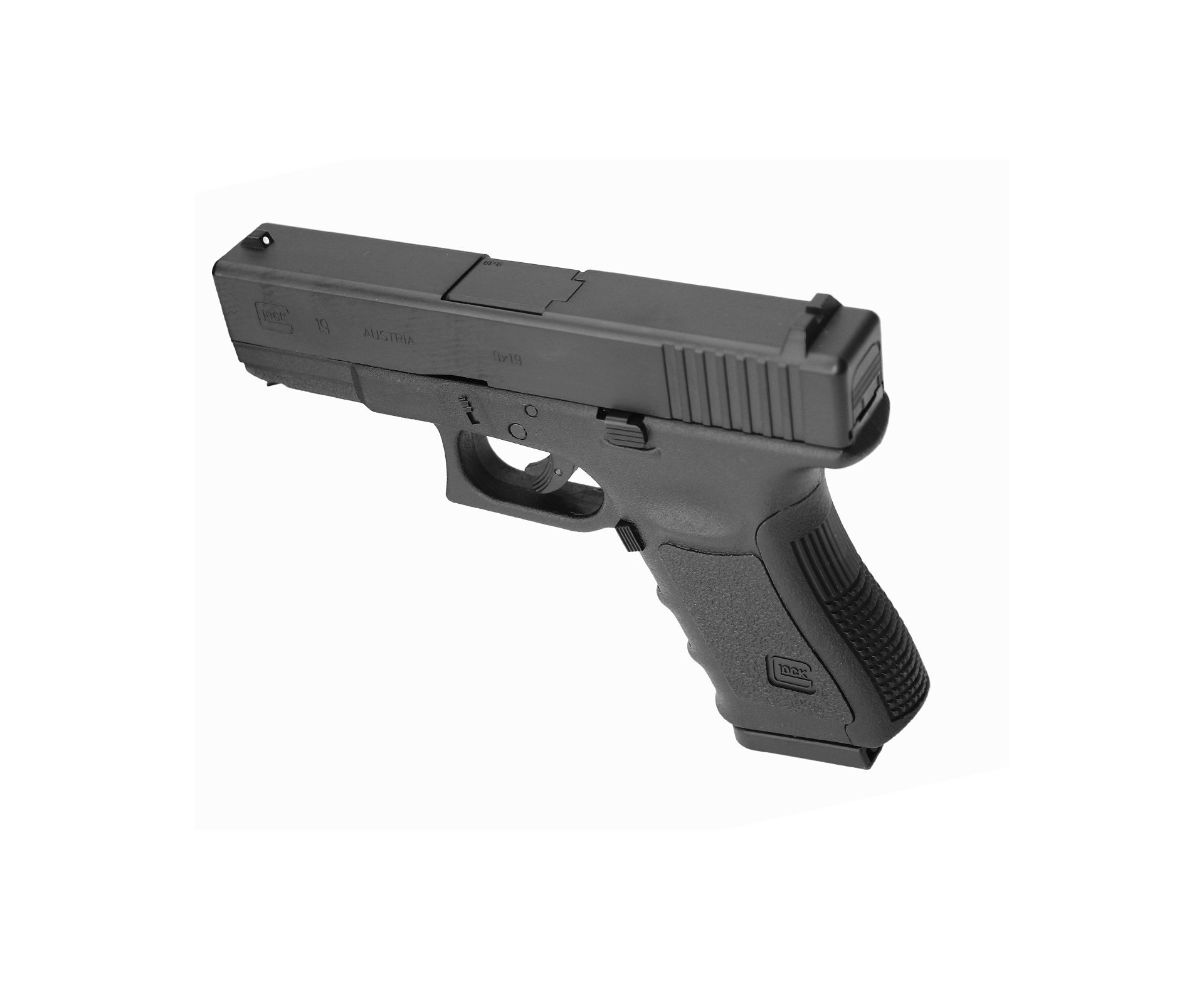 Pistola De Pressão Co2 Glock G19 Slide Metal 4,5mm Oficial