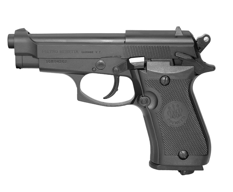 Pistola De Pressão Co2 Beretta 84 Fs Blowback Full Metal 4,5mm