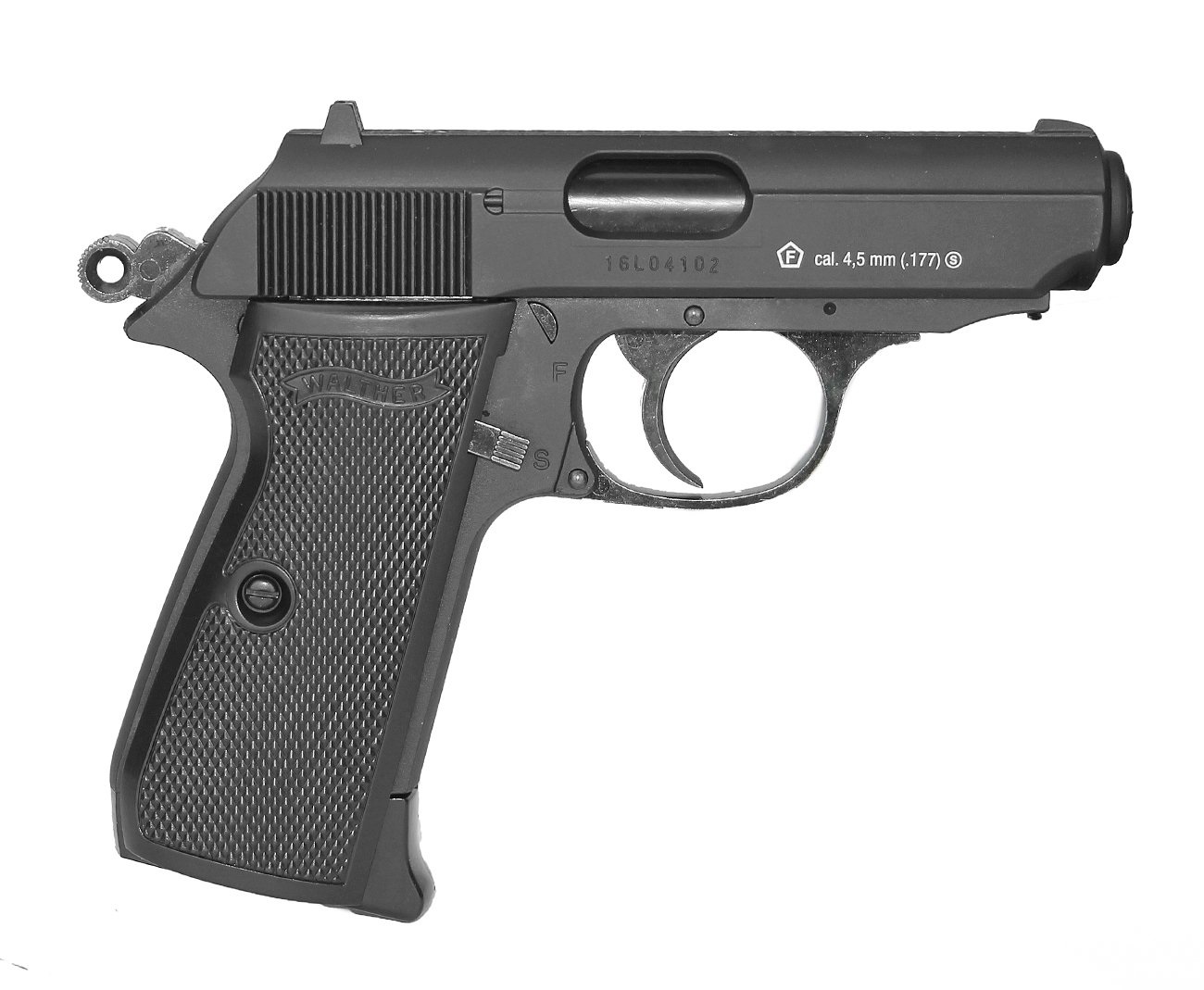 Pistola De Pressão Co2 Walther Ppk/s Blowback 4,5mm