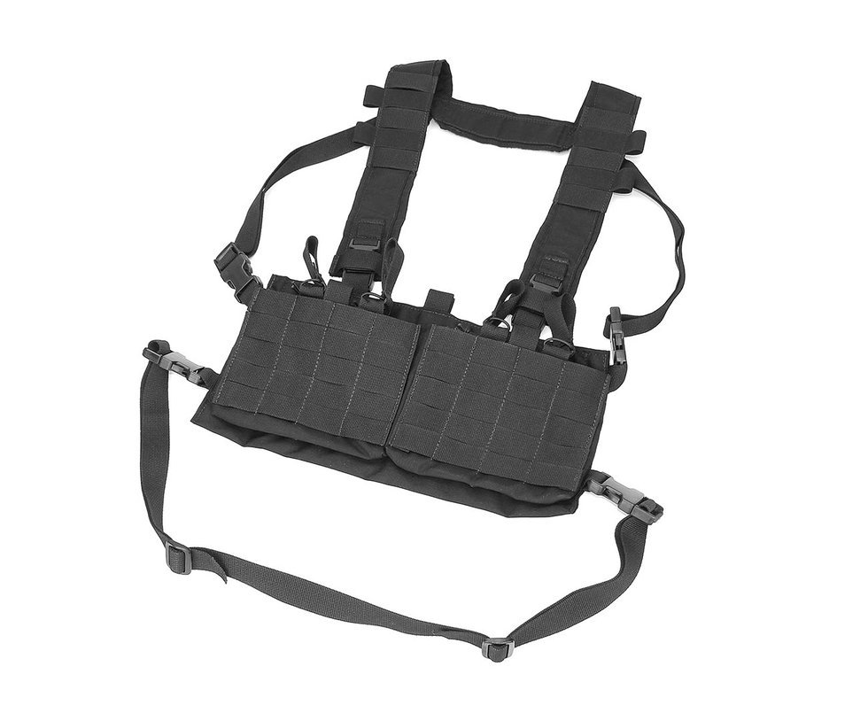 Colete Chest Rig Assault Black - Raptor Gear
