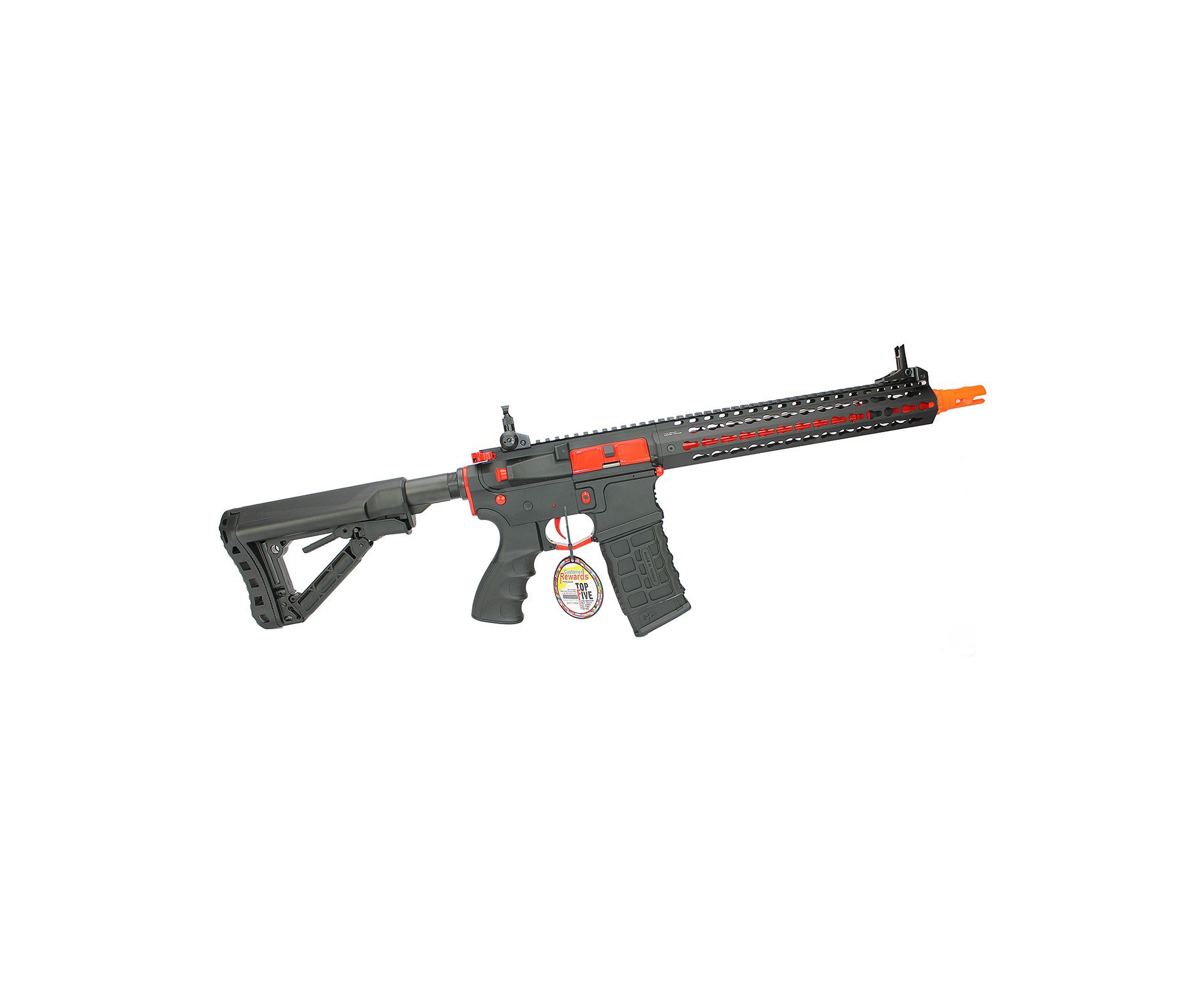 Rifle De Airsoft G&g Cm16 Srxl Elet Mosfet 6.0 Red Edition - G&g