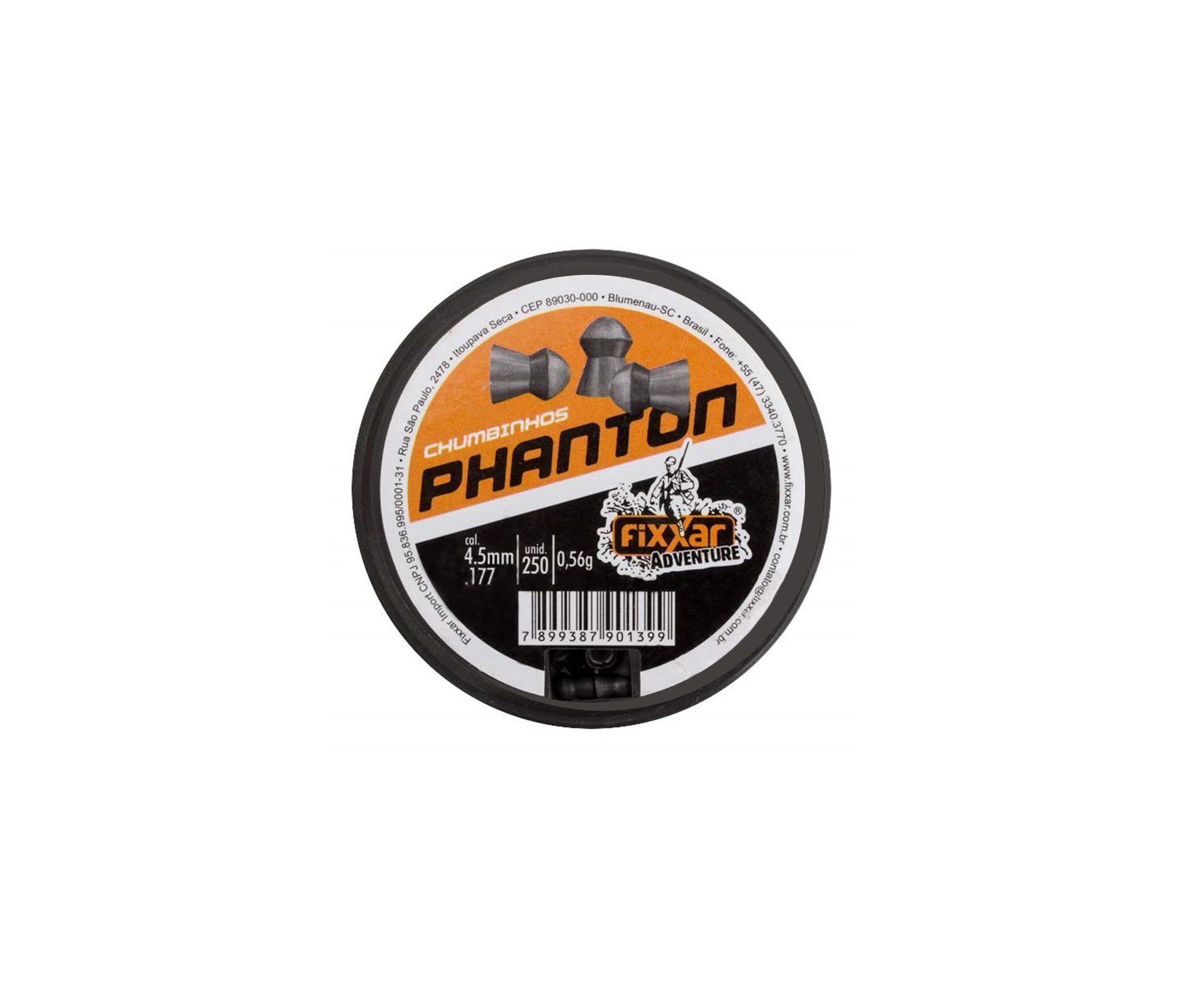 Chumbinho Logo Alcance Phanton 250unds 4.5mm