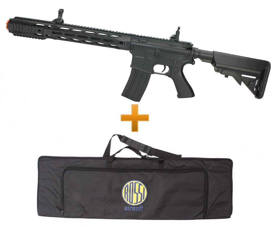 Rifle De Airsoft M4a1 Keymod Cm518 Black Bivolt Cm518 Cyma 6.0mm + Capa Especial Hunting