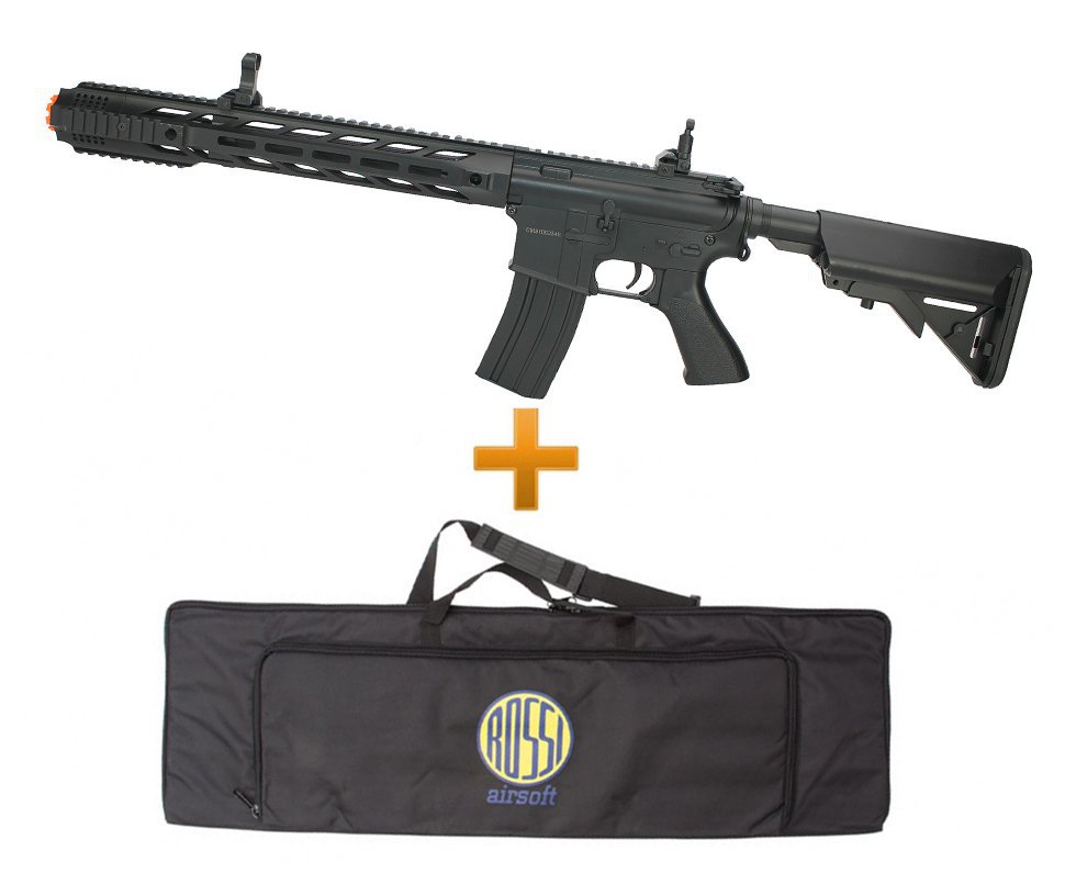 Rifle De Airsoft M4a1 Keymod Cm518 Black Bivolt Cm518 Cyma 6.0mm + Capa Especial Hunting