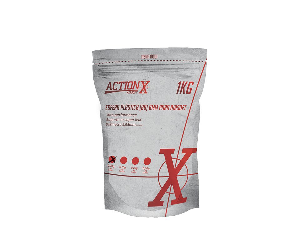 Esfera Plastica Actionx Branca 0,20g Com 5.000uni