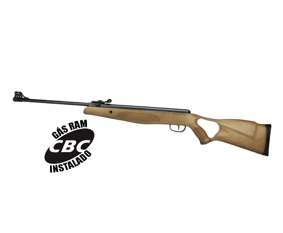 Carabina De Pressão CBC BAM B19-Z Nitro Gás Ram 5,5mm Madeira