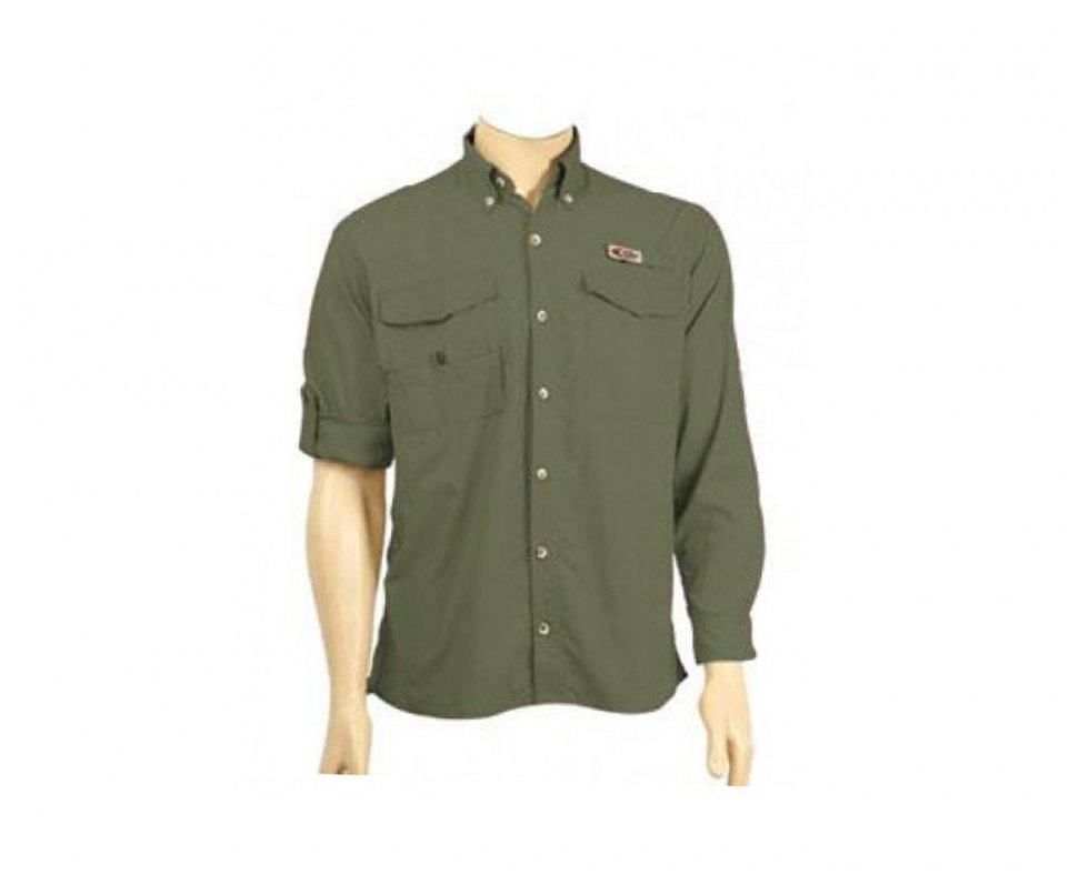 Camisa De Pesca Siena Cardume Adventure Proteção Uva E Uvb Verde Musgo